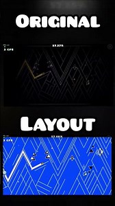 Re (Harder than VSC challenge) Original vs Layout #geometrydash #re #shorts