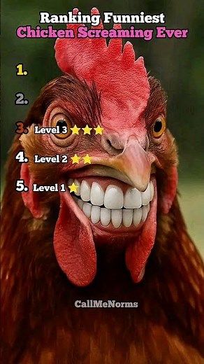 Ranking Funniest Chicken Screaming Ever #funny #ranking #memes #chickenscreaming