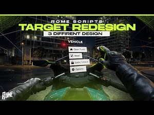 FiveM Ox_Target UI Redesign | 3 Diffirent Design | ESX, QBCore, QBox Compatible | Rome Scripts