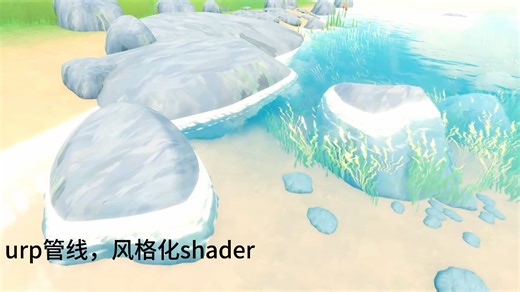 unity urp管线，风格化shader+River Tool插件