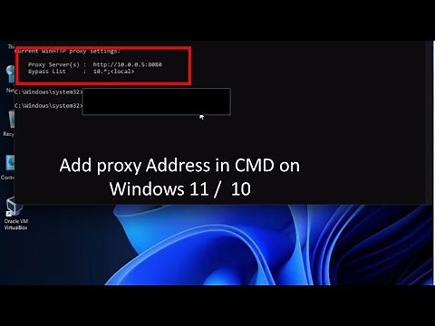 How to Add Proxy address in the Windows Command Prompt CMD | Add proxy in Cmd