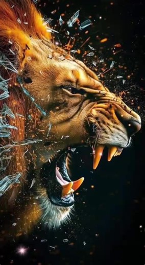 Furia de león en 4K: Fondo de pantalla animado