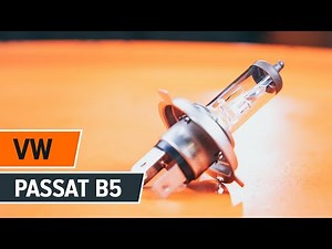 Kuinka vaihtaa etuvalon polttimo VW PASSAT B5+ -merkkiseen autoon [OHJEVIDEO]
