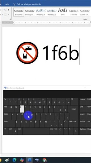 Non Potable Water #microsoft #words #windows #unicode characters