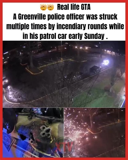 Greenville SC Officer wounded in ambush-style attack early Sunday. A Greenville police officer was struck multiple times by incendiary rounds while in his patrol car early Sunday in an “ambush-style attack.” The officer was taken to a hospital. Dude used dragons breath ammo 🥴 | Exodux TV