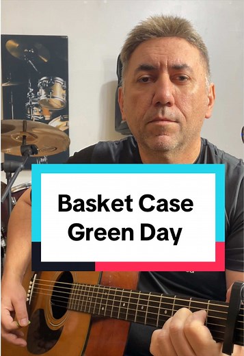 Basket Case acoustic cover — Green Day guitar and vocals