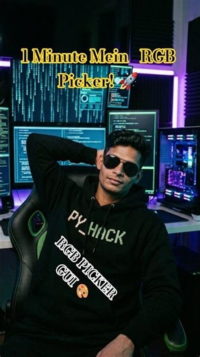 1 Minute Mein RGB Picker! 🚀 || Python GUI Project 🐍 #shorts || Python Projects for Beginners #python