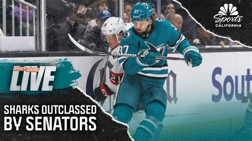 Sharks can't overcome frequent mistakes in 3-2 home loss vs. Senators | NBC Sports Bay Area / California