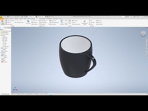 HOW TO DESIGN A COFEE MUG IN AUTODESK INVENTOR