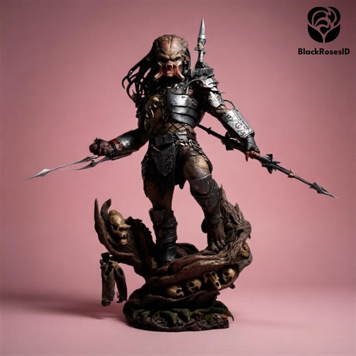 Optimus Predator Yautja Hunter 1:6 Scale STL Model | Skull Trophy Diorama (digital Download) - Etsy