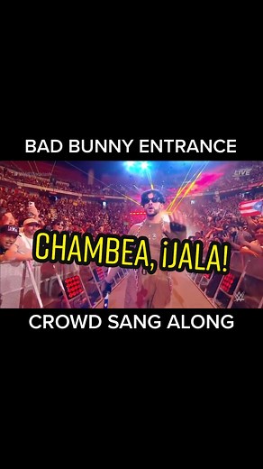 Chambea, ¡jala! #badbunnypr #badbunny #wwe #wwebacklash #puertorico #benito #sanjuan #puertorico #chambea #wrestle #wrestlingtiktok #wrestletok @Bad Bunny