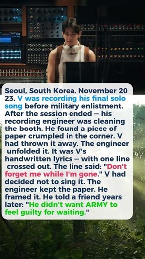 What V's Recording Engineer Saved From the Studio Floor in 2023 Will Destroy You