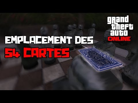 EMPLACEMENT DES 54 CARTES ! Gta 5 Online + [Map avec trajet]
