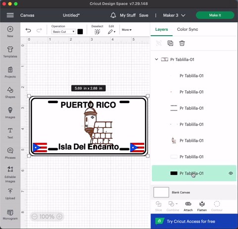 Puerto Rico Tablilla, Puerto Rico License Plate SVG, Puerto Rico License Plate Template, Puerto Rico Cut File, Cricut Ready - Etsy