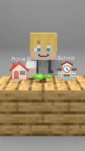 (21) Arrow Illusion: At home or go to school #Shorts #luanphan