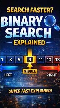 Find Elements Faster with Binary Search | DSA