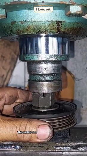 the correct way to install the pully bearing #technique #pressing #bearing #installation #repair