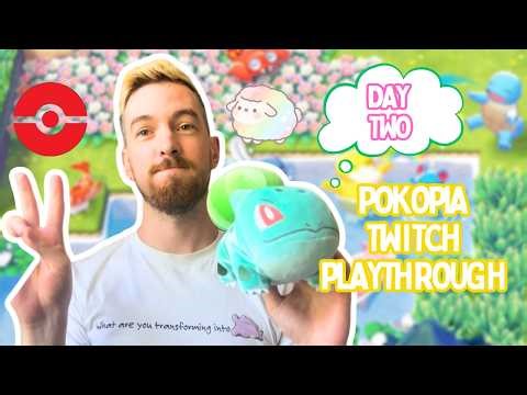 Pokopia Playthrough Day 2 👾🌈🎮🌟 Beach vibes & Mareep Cosmic Castle 🏰⚡️🐏Twitch stream recap 🤓