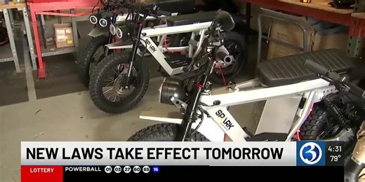 New laws regarding e-bikes go into effect Oct. 1