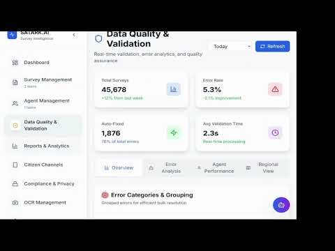 SATARK.AI | AI-Powered Smart Survey Tool | Statathon 2025 Project Demo
