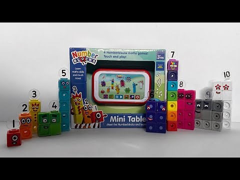 New Numberblocks Mini Tablet - With Songs and Math Games | Numberblocks Math Link Cubes 1-10