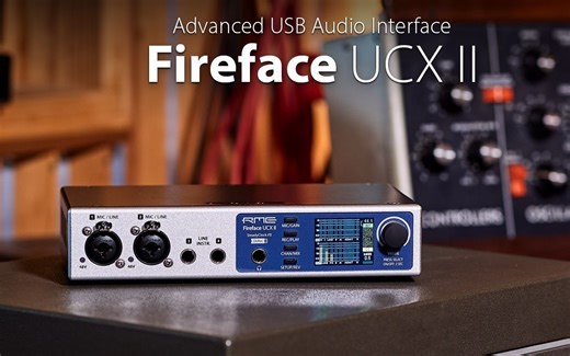 RME UCX2 Fireface UCX II TotalMix FX自带DSP均衡、动态、混响和延迟效果使用教程