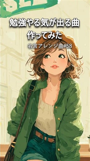 【やる気の処方箋】勉強やる気が出る曲作ってみた｜今日やること（名言アレンジ曲 #58）