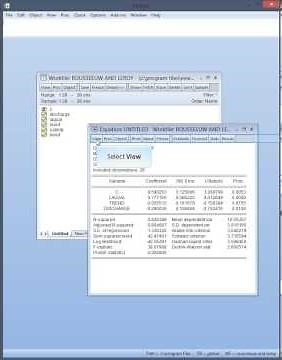 Outlier detection in EViews