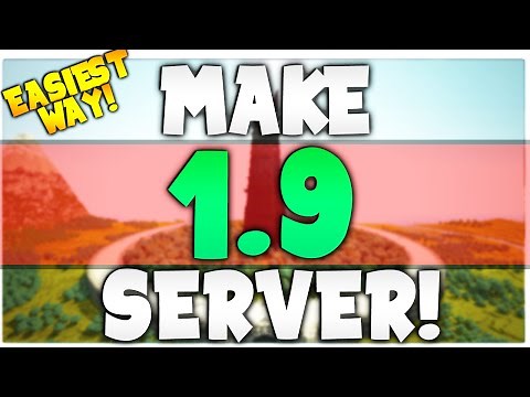 How to make a 1.9 Minecraft Server! | EASIEST WAY POSSIBLE!!