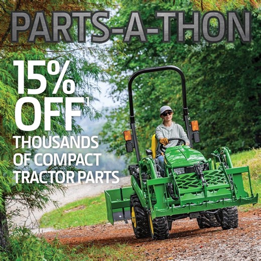 Now is a great time to save on parts to keep your equipment performing its best! Get 15% off select parts now during Parts-a-thon at SunSouth! | SunSouth LLC