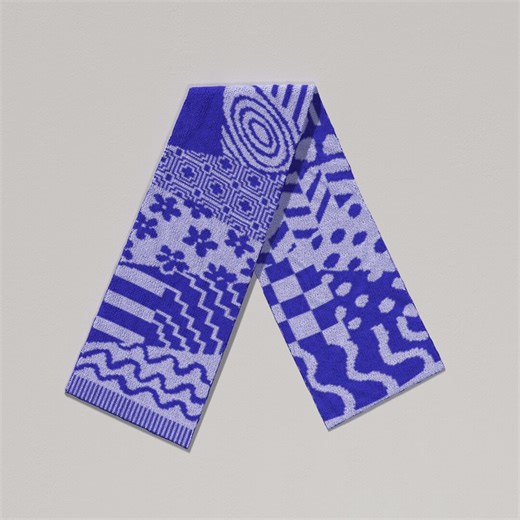 Mixed Design Scarf Crochet Pattern – Funky Geometric Double Knit PDF - Etsy