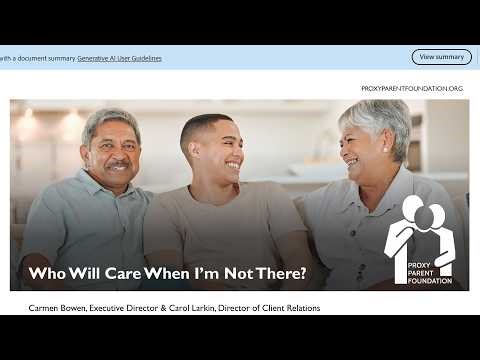 March '26 Speaker Meeting: Proxy Parent Foundation