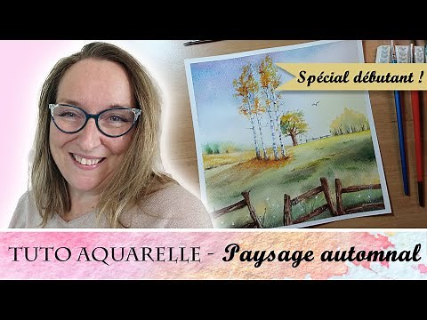 Tutoriel aquarelle débutant - Paysage automnal avec Virginie Lucas Vinnylu Création