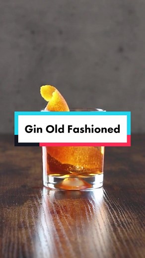 Gin Old Fashioned Cocktail Recipe with a Twist