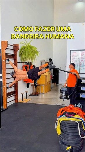 The easiest way to do a human flag