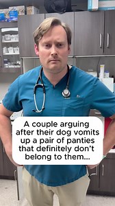 POV: That awkward moment when your dog vomits up a pair of panties that definitely don’t belong to both people in the relationship... 😳🐶💀 Nothing like a surprise foreign object to spark some unexpected household drama! 😂👀 (We just do the medical work, we promise! 🤣) Pets sure know how to keep life interesting—just maybe not in the way you expected! 😅 Have your pets ever put you in an awkward situation like this? Tell us in the comments! ⬇️ #VetMedDrama #DogTellsAll #BeyondPetsAnimalHospit