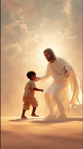A Scene That Will Touch Your Soul — Baby Hugging Jesus ✨#jesus #shorts