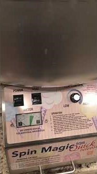 Spin magic 5 quick release cotton candy machine