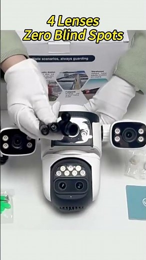 4-Lens Security Camera | Smarter 360° Monitoring Solution