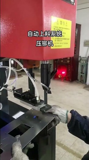Automatic feed and riveting nut press machine