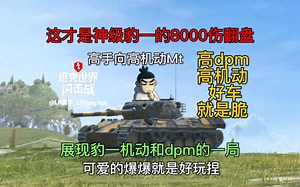 【WOTB】神级豹一8000伤，高机动高手向MT，找准时机发挥极致