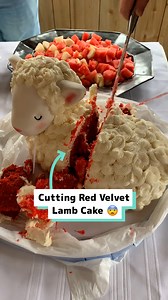 1M views · 2.2K reactions | Surprise when cutting red velvet lamb cake  | Craft Factory | Facebook