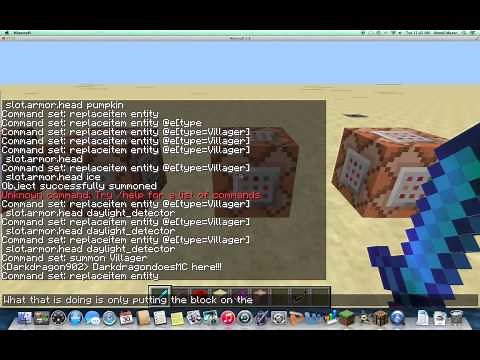 Minecraft: How To Summon Mobs With Blocks on Their Heads