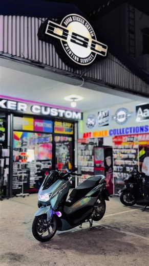 new decals no washing ✨ #nmax #nmaxmodifikasi #fypage #nmax155 #snowblue