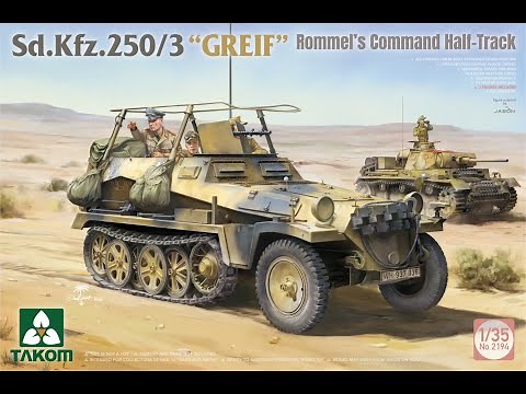 Takom 1/35 GREIF Rommel's Half Track Sd.Kfz.250/3 (2194) kit review