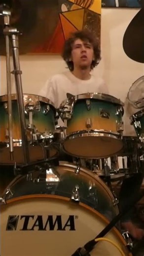 More of the halftime fun. Super fun song #drums #cover