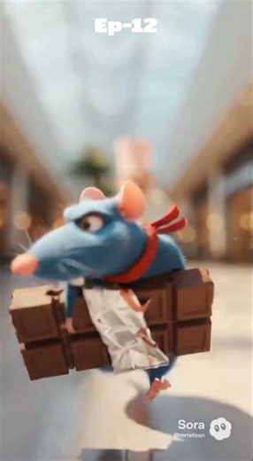 Rat stories Ep-12: Rat and the chocolate #3danimation #funny