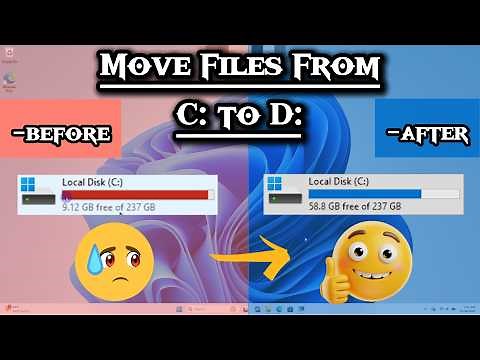 How to Move Files From C Drive to D Drive Windows 11