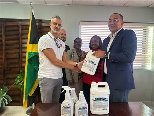 Hospital-grade disinfectant donated to combat mould, viruses in health facilities - Jamaica Observer
