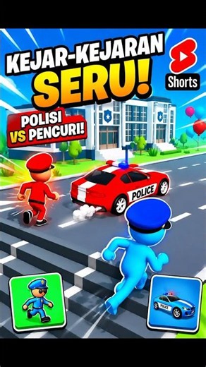 EXCITING RACE!! MIU COSPLAYS AS A POLICEMAN #games #shorts